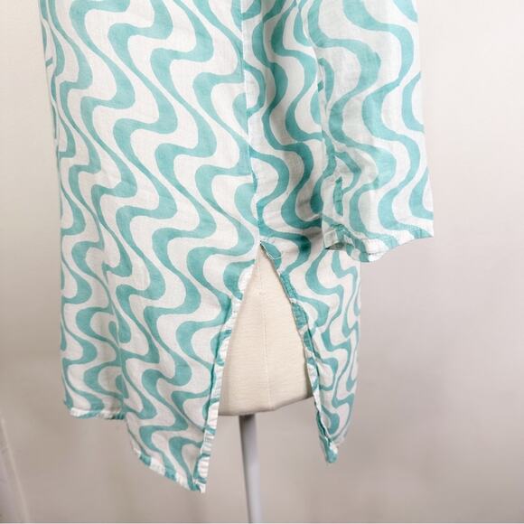 Roberta Roller Rabbit Size XS Lightweight Cotton Kurta V-Neck Popover Tunic - Picture 6 of 12